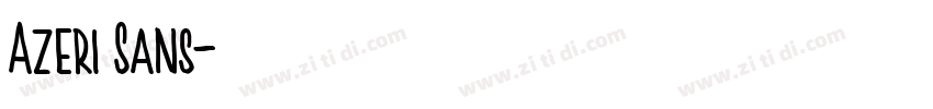 Azeri Sans字体转换